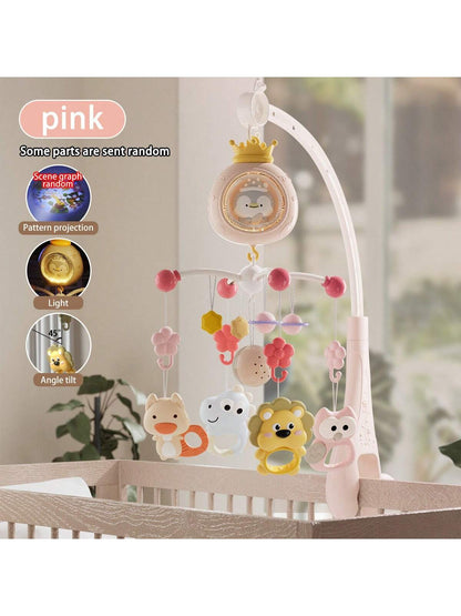 1 Set Cartoon Crib Mobile, Electric Rotating With Light & Music, Cartoon Penguin Electric Rotating Musical Crib Mobile, Suitable For Daily Use, Some Accessories Randomly Shipped, Christmas Gift