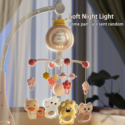 1 Set Cartoon Crib Mobile, Electric Rotating With Light & Music, Cartoon Penguin Electric Rotating Musical Crib Mobile, Suitable For Daily Use, Some Accessories Randomly Shipped, Christmas Gift