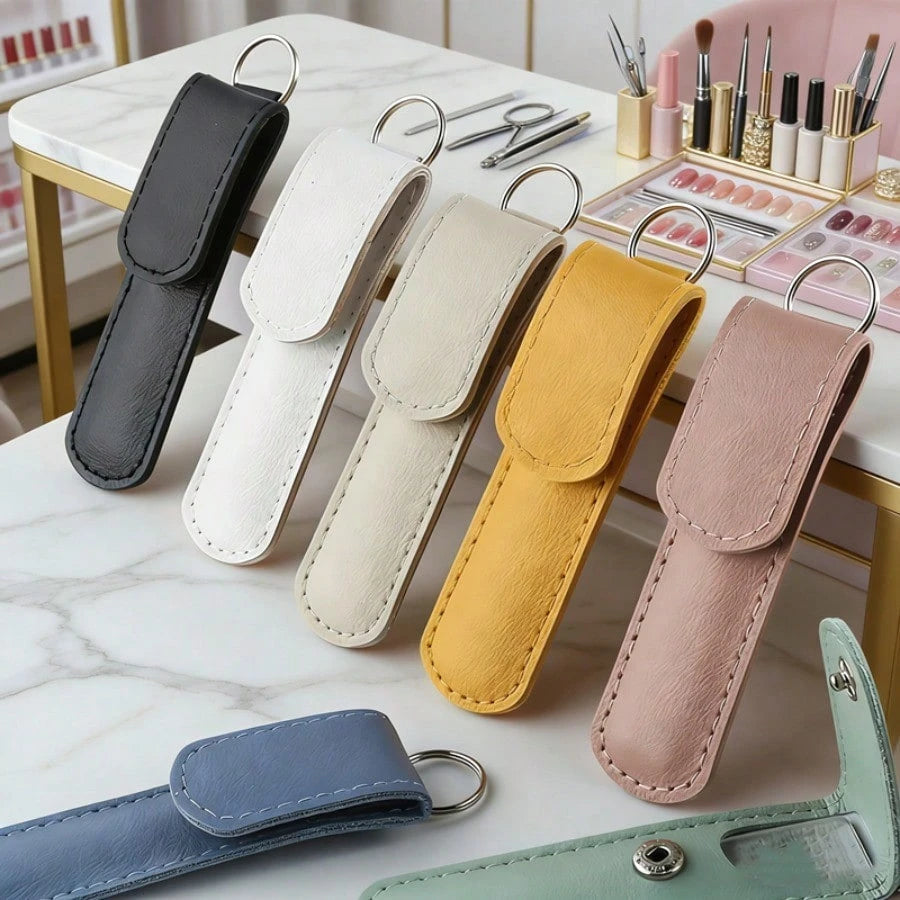 1 Set Double-Sided Glass Nail File & Storage Bag, Reusable Crystal Carving & Buffing Stick, Dead Skin Remover & Polishing Strips, Washable Nail Surface Repair Pen, Nail Shaping & Glossing File