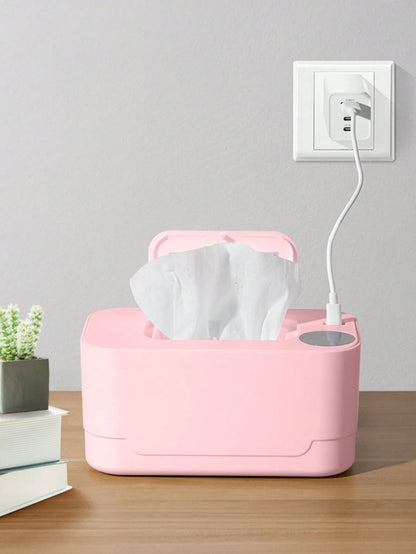 1. USB Output Power: 5V-2A, Only Suitable For 10W Wet Wipe Warmer, 55-65 Degree 3-Level Temperature Adjustment, Constant Temperature Insulated Wet Wipe Warmer And Dispenser, Portable Wet Wipe Warmer