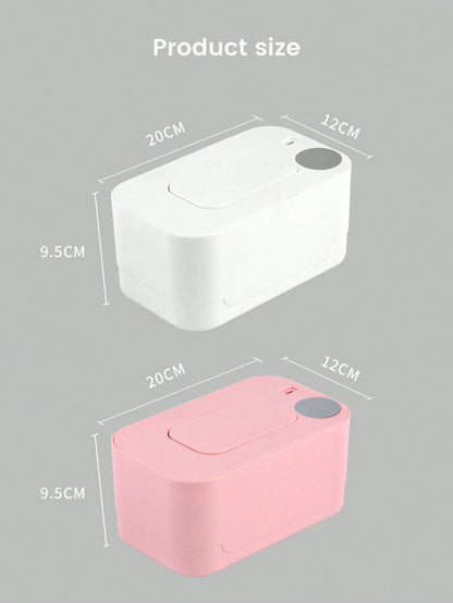 1. USB Output Power: 5V-2A, Only Suitable For 10W Wet Wipe Warmer, 55-65 Degree 3-Level Temperature Adjustment, Constant Temperature Insulated Wet Wipe Warmer And Dispenser, Portable Wet Wipe Warmer
