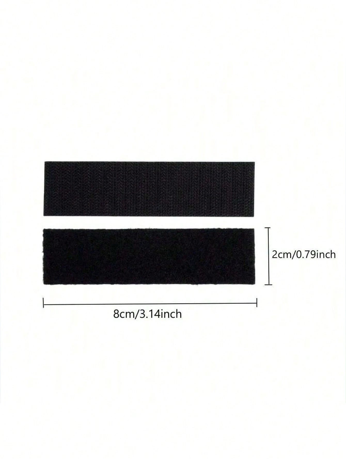 10/20/40/60pcs Self Adhesive Hook And Loop Strips, Sticky Back Tape Fastener, Heavy Duty Mounting Strips For Home Or Office Use- Instead Of Holes And Screws