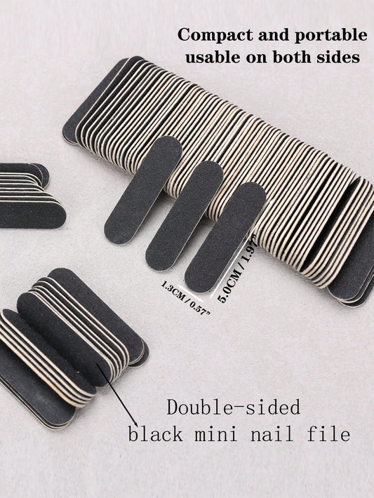 10/30/50/100/200pcs Nail Files Double Side Mini Wood Sanding Buffer Block Set For Gel Polish Manicure Pedicure Salon Nail Art Tools 5cm