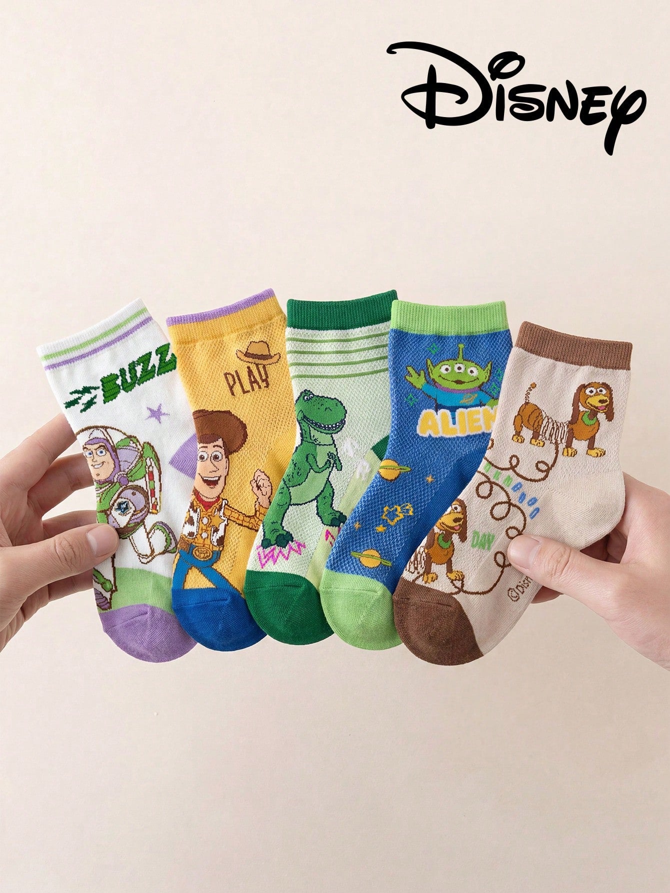 10/5/1 Pair Genuine Disney Mesh Hollow Mid-Calf Socks, Suitable For Summer Wear. Adorable Cartoon Design, Fashionable And Cute Disney Socks For Infants. Breathable, Sweat-Wicking, Casual, Multifunctio