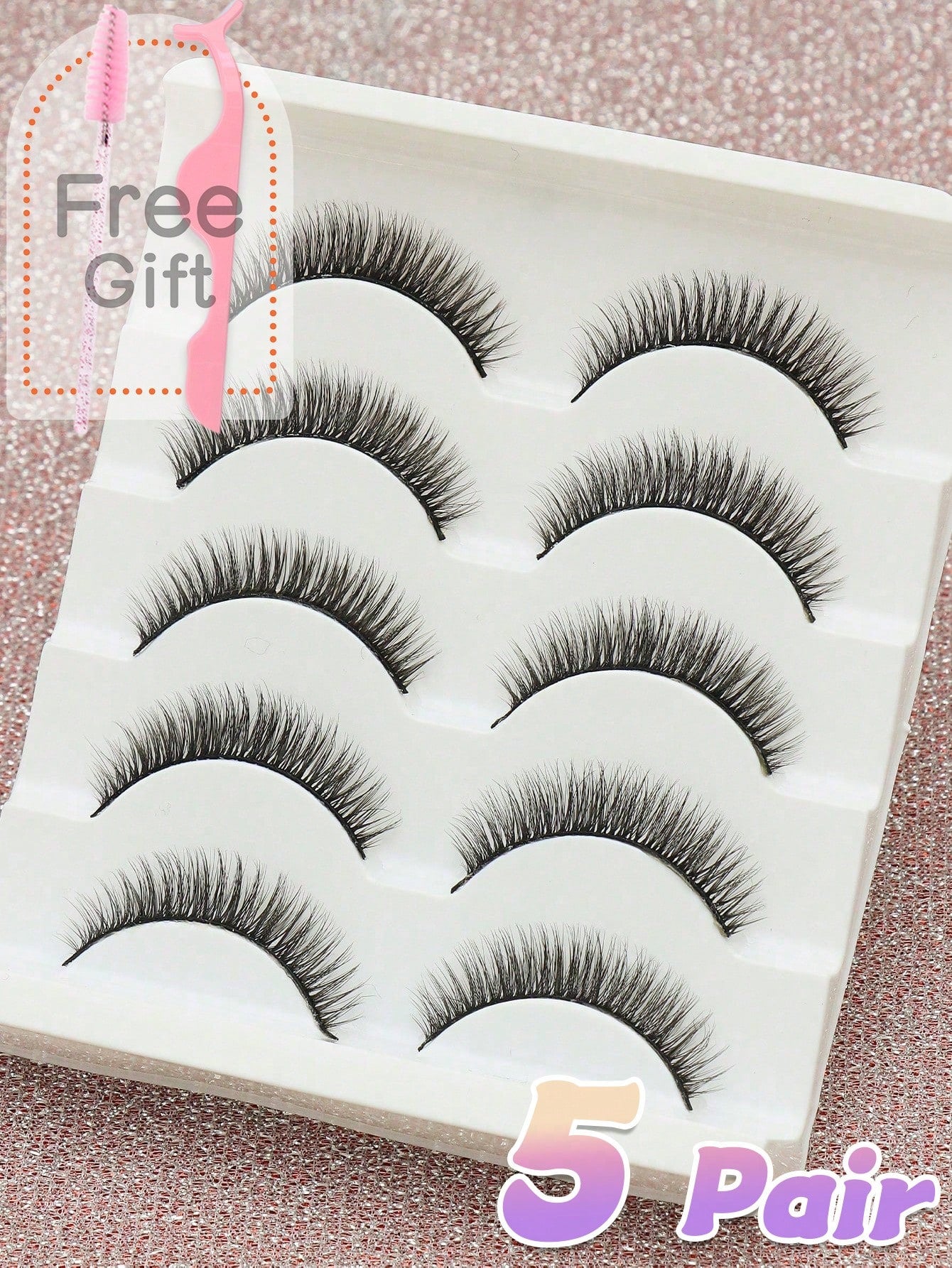 10/5/1 Pair Natural C Curl False Eyelashes, Fluffy Soft, Dense 3D Lashes, Long & Thin, Messy Multi-Layer, Short & Thick, Can Be Grafted, Loose False Eyelashes, Suitable For Makeup, Wedding, Party, Nig