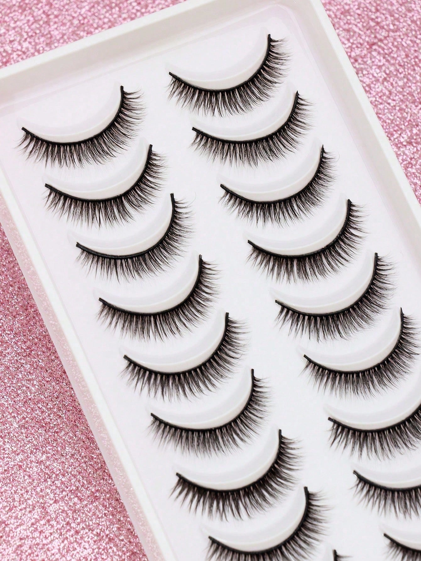 10/5/1 Pair Natural C Curl False Eyelashes, Fluffy Soft, Dense 3D Lashes, Long & Thin, Messy Multi-Layer, Short & Thick, Can Be Grafted, Loose False Eyelashes, Suitable For Makeup, Wedding, Party, Nig