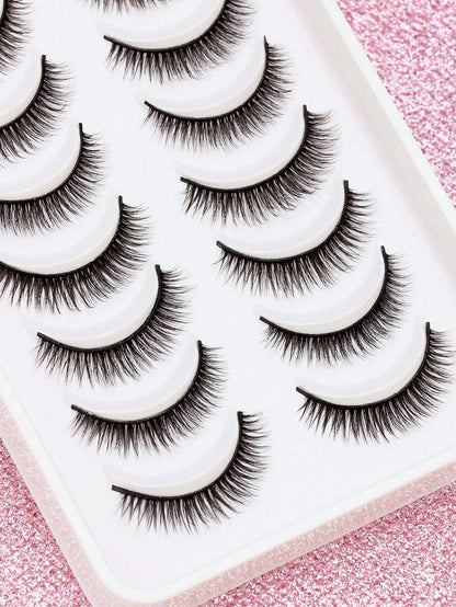 10/5/1 Pair Natural C Curl False Eyelashes, Fluffy Soft, Dense 3D Lashes, Long & Thin, Messy Multi-Layer, Short & Thick, Can Be Grafted, Loose False Eyelashes, Suitable For Makeup, Wedding, Party, Nig