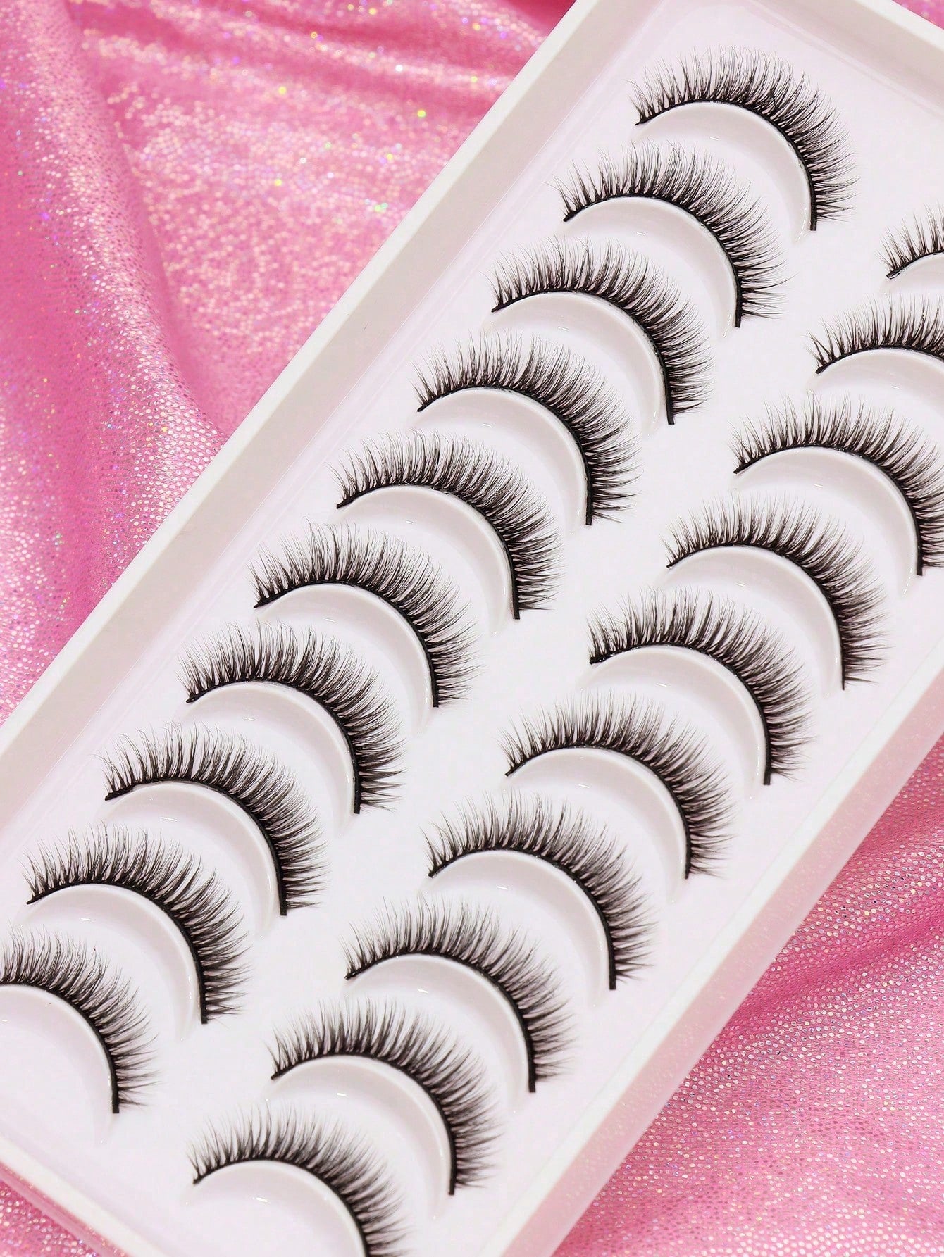 10/5/1 Pair Natural C Curl False Eyelashes, Fluffy Soft, Dense 3D Lashes, Long & Thin, Messy Multi-Layer, Short & Thick, Can Be Grafted, Loose False Eyelashes, Suitable For Makeup, Wedding, Party, Nig