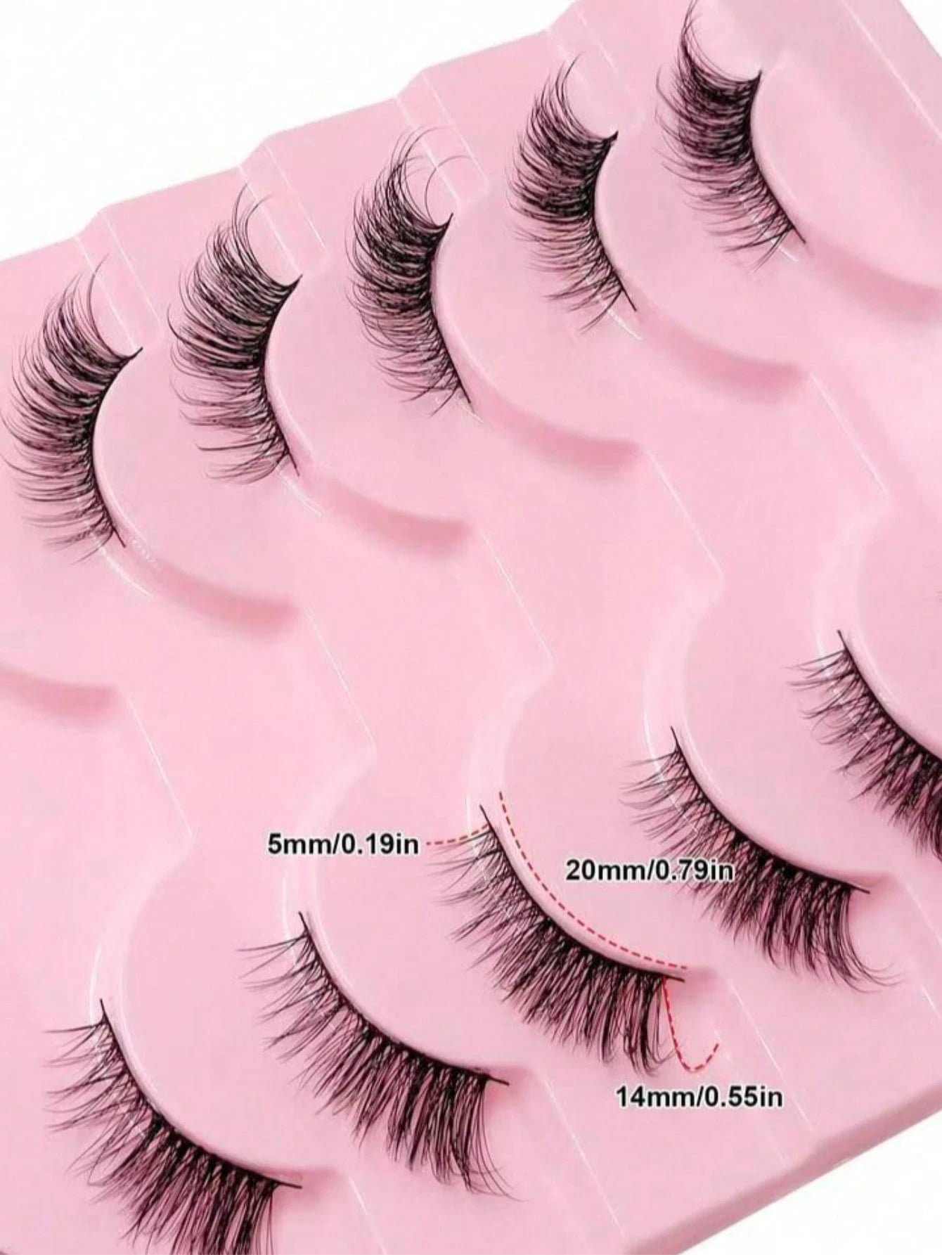 10/7 Pairs Natural Cat Eye Style False Eyelashes, Faux Mink Hair, Fluffy And Soft, Semi-Dramatic Length, Suitable For Daily Wear