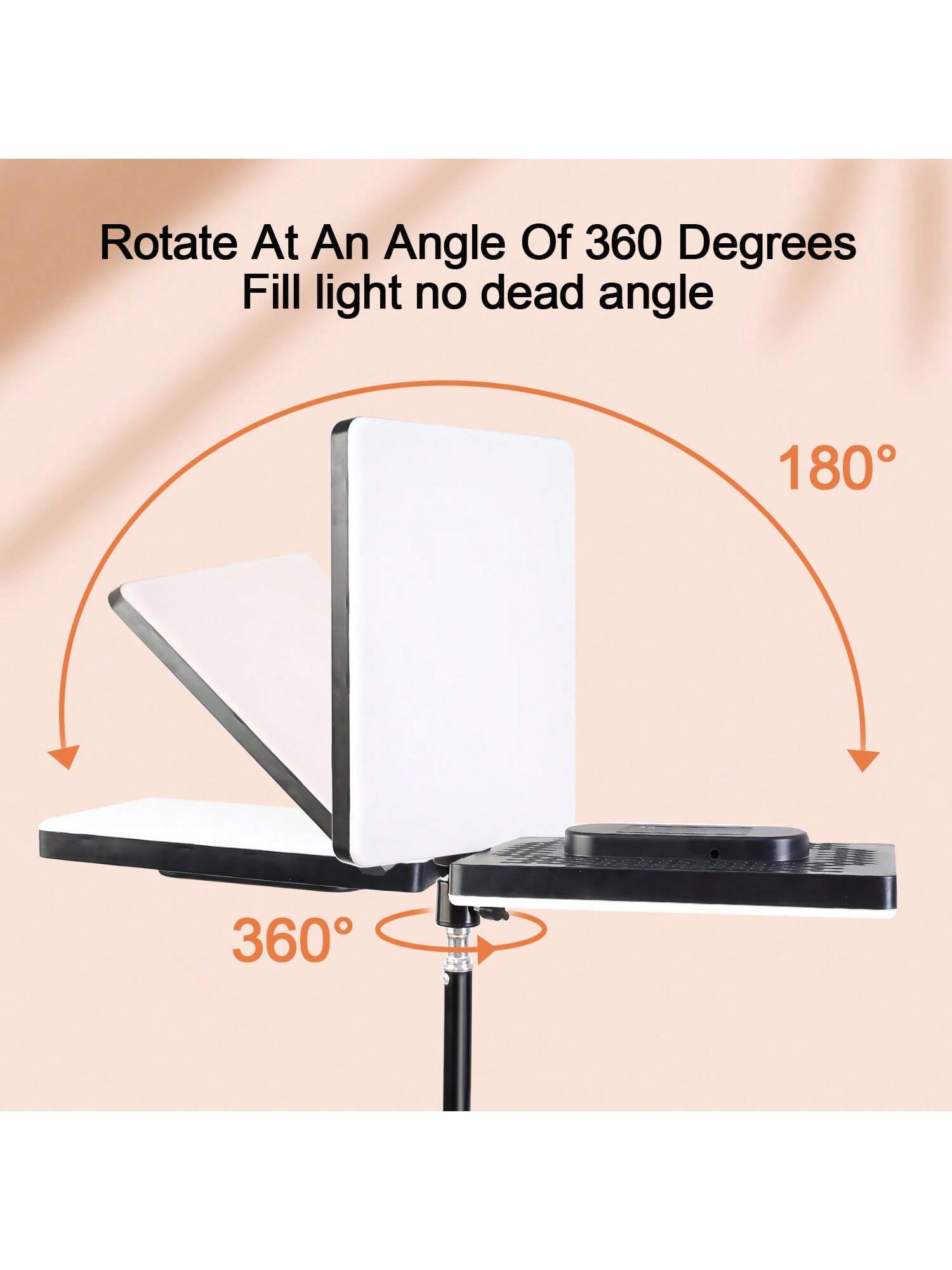 10 Inch LED Square Light With 110cm Adjustable Tripod Stand- Enhanced Brightness, Full Coverage- Perfect For Photography, Makeup, Group Selfies, Meetings, And Live Streaming Nan Strong Load-Bearing