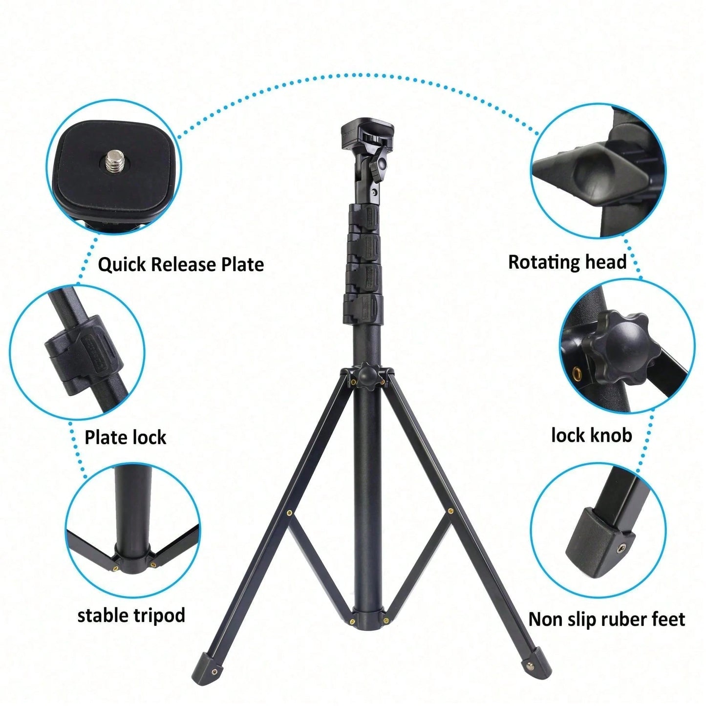 10 Inch Professional LED Studio Spotlight With 130cm Adjustable Tripod| Portable Square Light With Diffuser Panel (22.5x16cm)| 3-Color Mild Ultra Bright Lighting Suitable For Photography, Live Strea