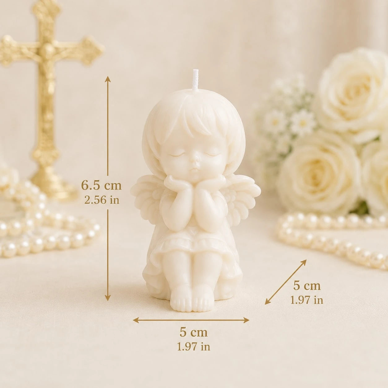 10 Sets Baby Baptism Party Favors Angel Set, Includes Organza Bags And Thank You Cards, Suitable For Baptism, First Communion, Baby Shower Gifts, Guest Favors Decoration