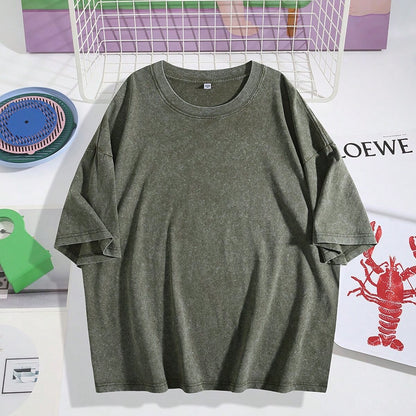 100% Cotton, Apple-Gnawing Bug Printed T-Shirt, Suitable For Casual Attire, Easy To Wear In Summer, Comfortable Short-Sleeved Outdoor Holiday Sports