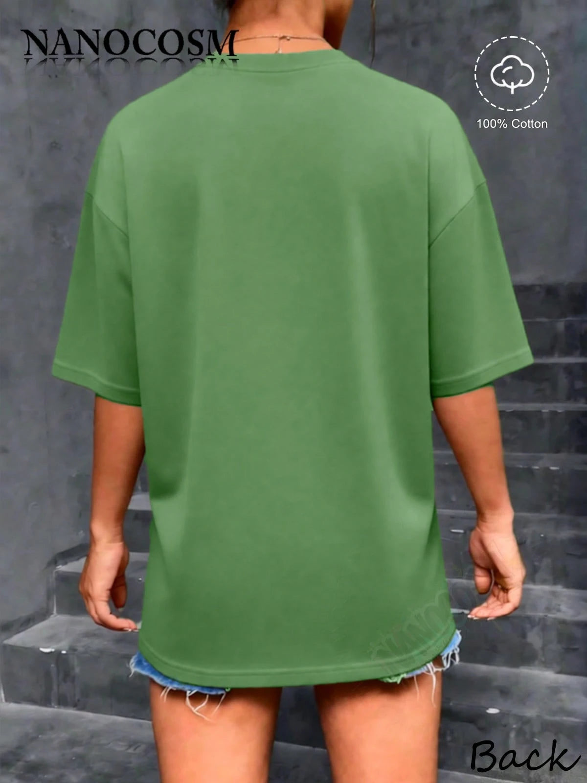 [100% Cotton] DVD Video Nostalgic Green Logo Vintage Gaming Print T-Shirt 2000s Aesthetic Retro Summer Shirt- Unisex Women & Men's Campus Daily Wear