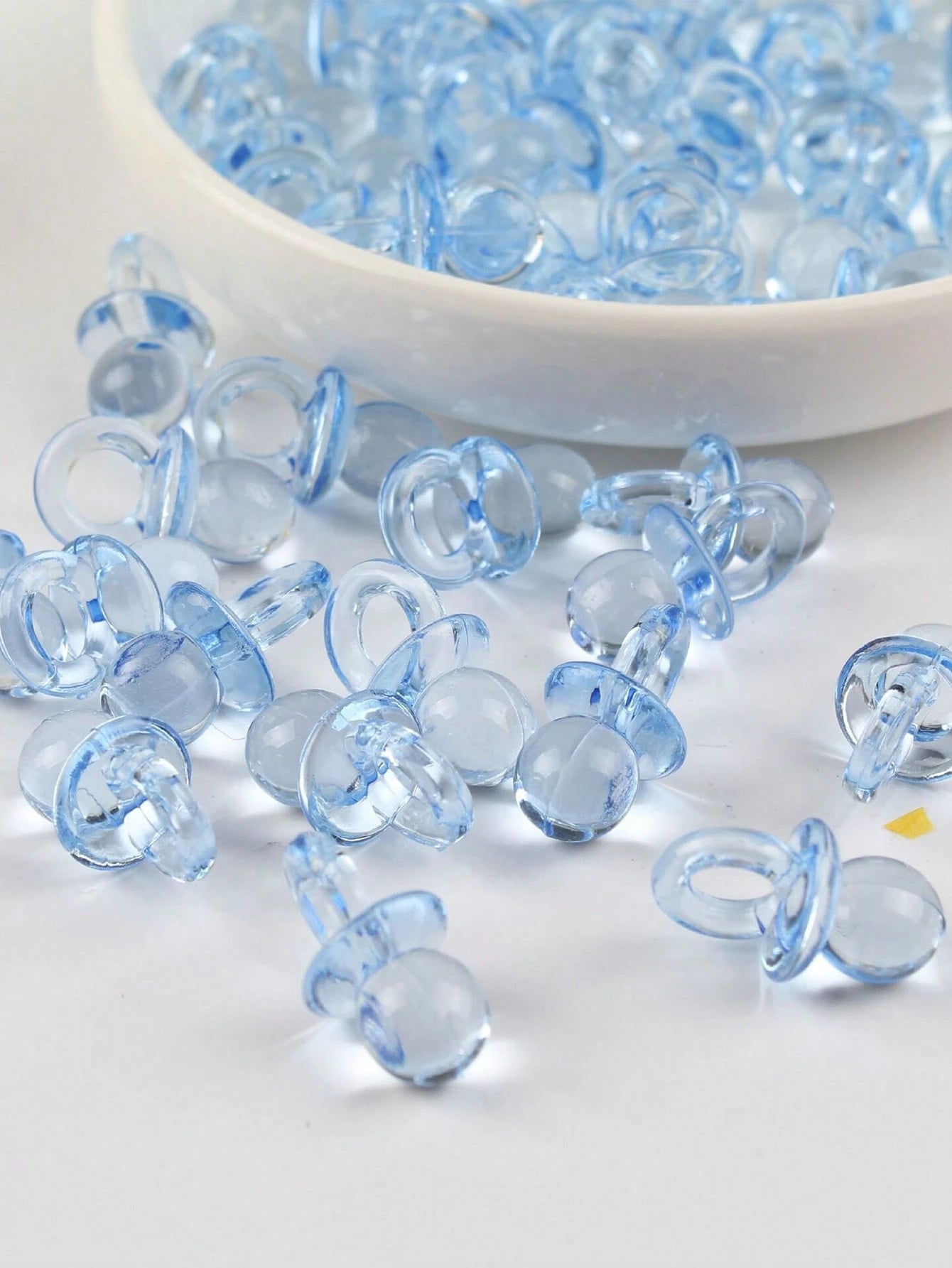 100pcs/150pcs Acrylic Pacifiers Suitable For Baby Shower Games, Cute Baby Shower Pacifiers, Diy Gender Revealing Party Table Scattering, Baby Shower Gifts, Multi-Color