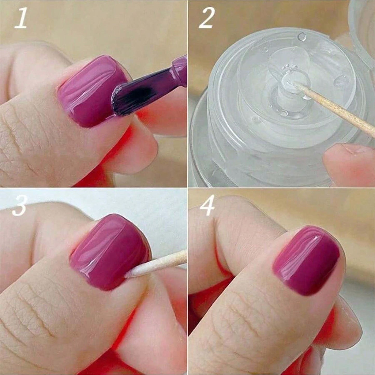 100pcs/200pcs Nail Cleaning Swabs Cleaning Sticks With Wooden Handle, Nail Art Detail Corrector, Nail Polish Remover, Manicure Tools (Random Styles)