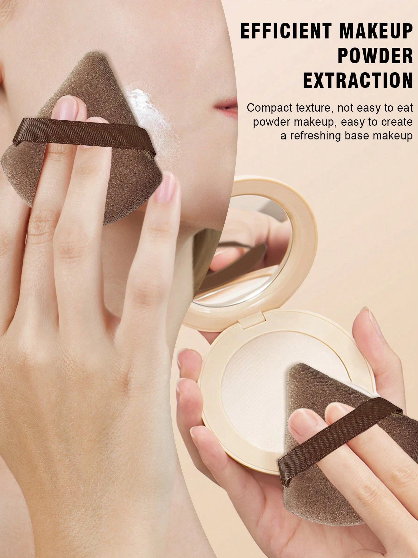 100pcs All-In-One Makeup Tool Set, Soft Makeup Sponges, Mini Sponges, Triangle Powder Puffs, Cushion Powder Puffs And Mini Cushion Powder Puffs, Suitable For Foundation, Concealer, Loose Powder Settin