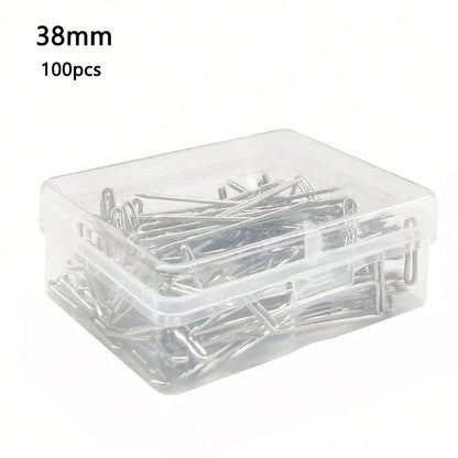 100pcs T-Pins, Handmade Craft Jewelry Sewing Pins, Used For Fixing Wigs Display On Canvas Heads