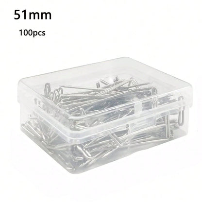 100pcs T-Pins, Handmade Craft Jewelry Sewing Pins, Used For Fixing Wigs Display On Canvas Heads