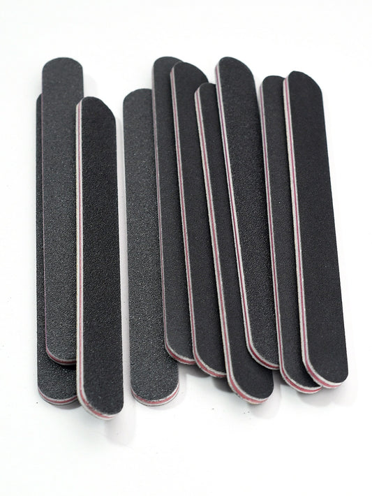10pcs 100/180 Grit Nail Files Double Sided Emery Board Washable Emery Boards Reusable Nail Buffers Manicure Tools For Natural Nails Acrylic Nails Home And Salon Use,Nail Supplies,Nail Tools,Nail Art T
