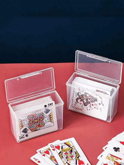 10pcs/8pcs/5pcs/4pcs/3pcs/1pc Portable Playing Card Storage Box, Card Container, Jewelry & Small Items Organizer Box, Game Cards, ID Cards, Name Cards Holder