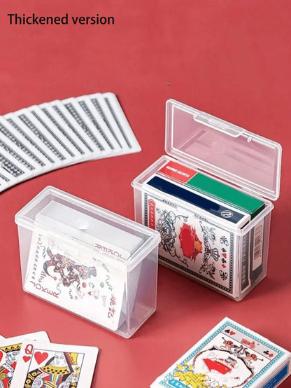 10pcs/8pcs/5pcs/4pcs/3pcs/1pc Portable Playing Card Storage Box, Card Container, Jewelry & Small Items Organizer Box, Game Cards, ID Cards, Name Cards Holder