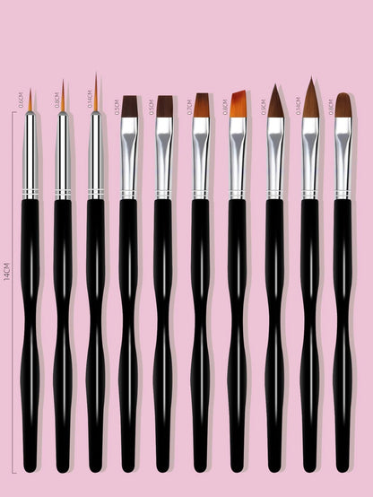 10pcs Nail Art Brush Set