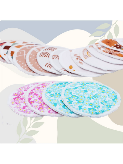 10pcs Reusable Washable Nursing Pads, With 1 Mini Storage Bag Included