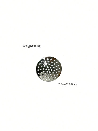 10pcs Round Multi-Hole Nail Art Brush Cleaning Mesh With Glass Brush Cleaning Cup Nail Art Tool Set