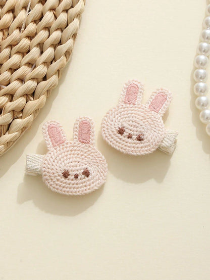 10pcs/Set Cute Animal Design Hair Clips, Soft & Adorable Baby Hair Clips, Bangs Clips, Won't Damage Hair, Suitable For All Seasons