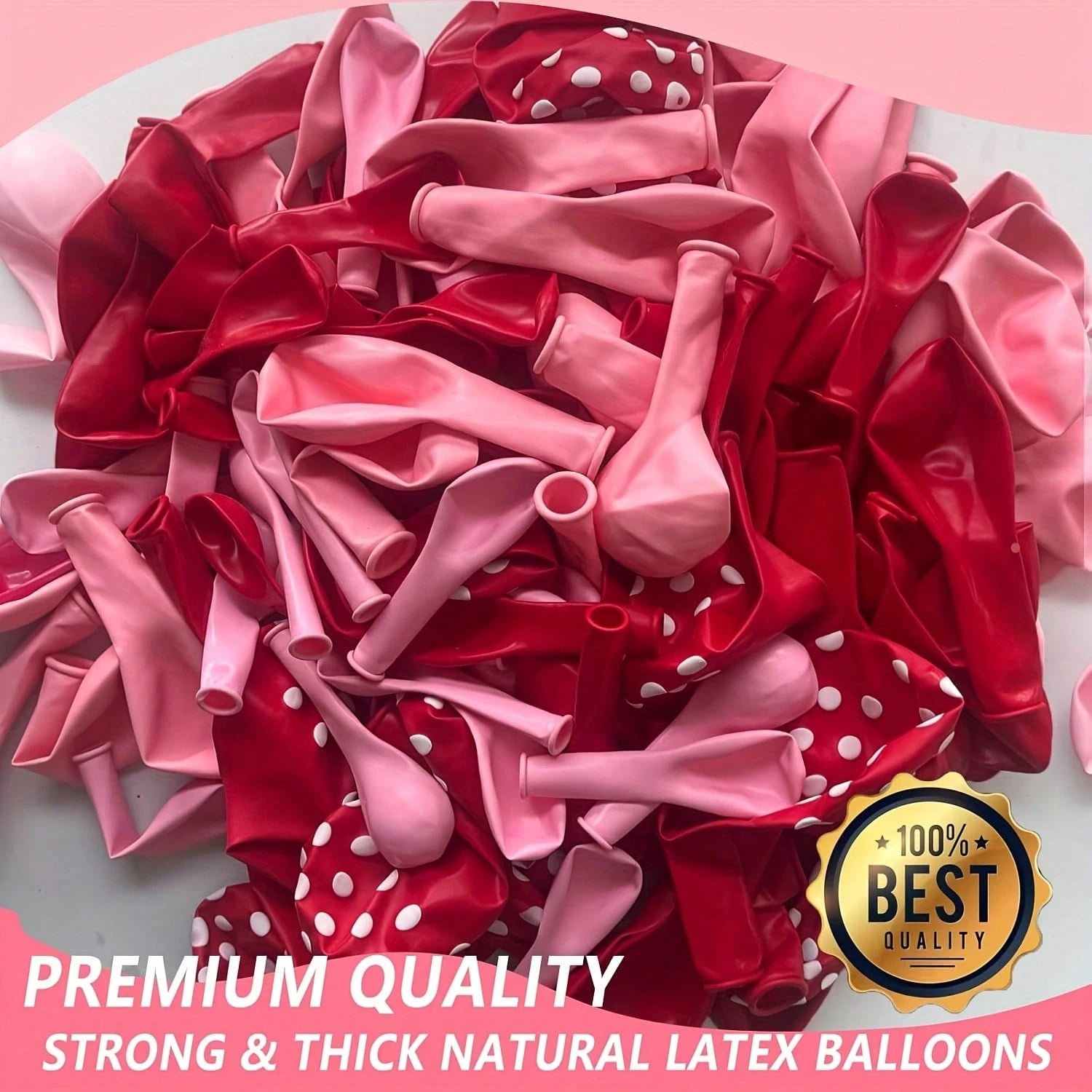 111 Pieces Of Red, Pink, And Strawberry Aluminum Balloon Garland Set, Used For Decorating Boys, Girls, Children's Birthdays, Baby Showers, And Parties