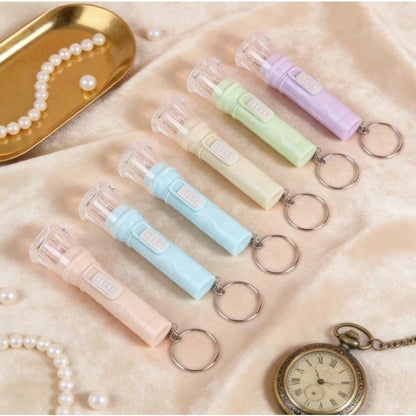 12/24pcs Transparent Mini LED Keychain Flashlights, 60 Lumens Single Brightness ABS Flashlights, Includes Non-Rechargeable Batteries, Portable Cute Gift Decor, Suitable For Party Organizers, Event Sup