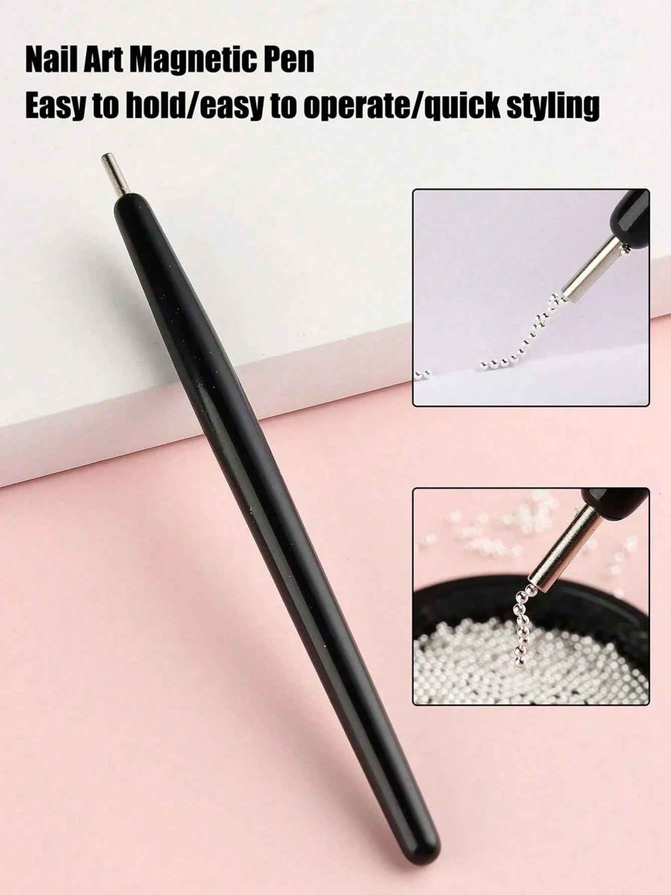 12 Grids/Box Gold Stainless Steel Metal Beads Nail Art Decoration, 3D Mini 1mm Caviar Balls Silver Pendant Faux Pearl Nail Supplies, Nail Jewelry Nails Nail Charms