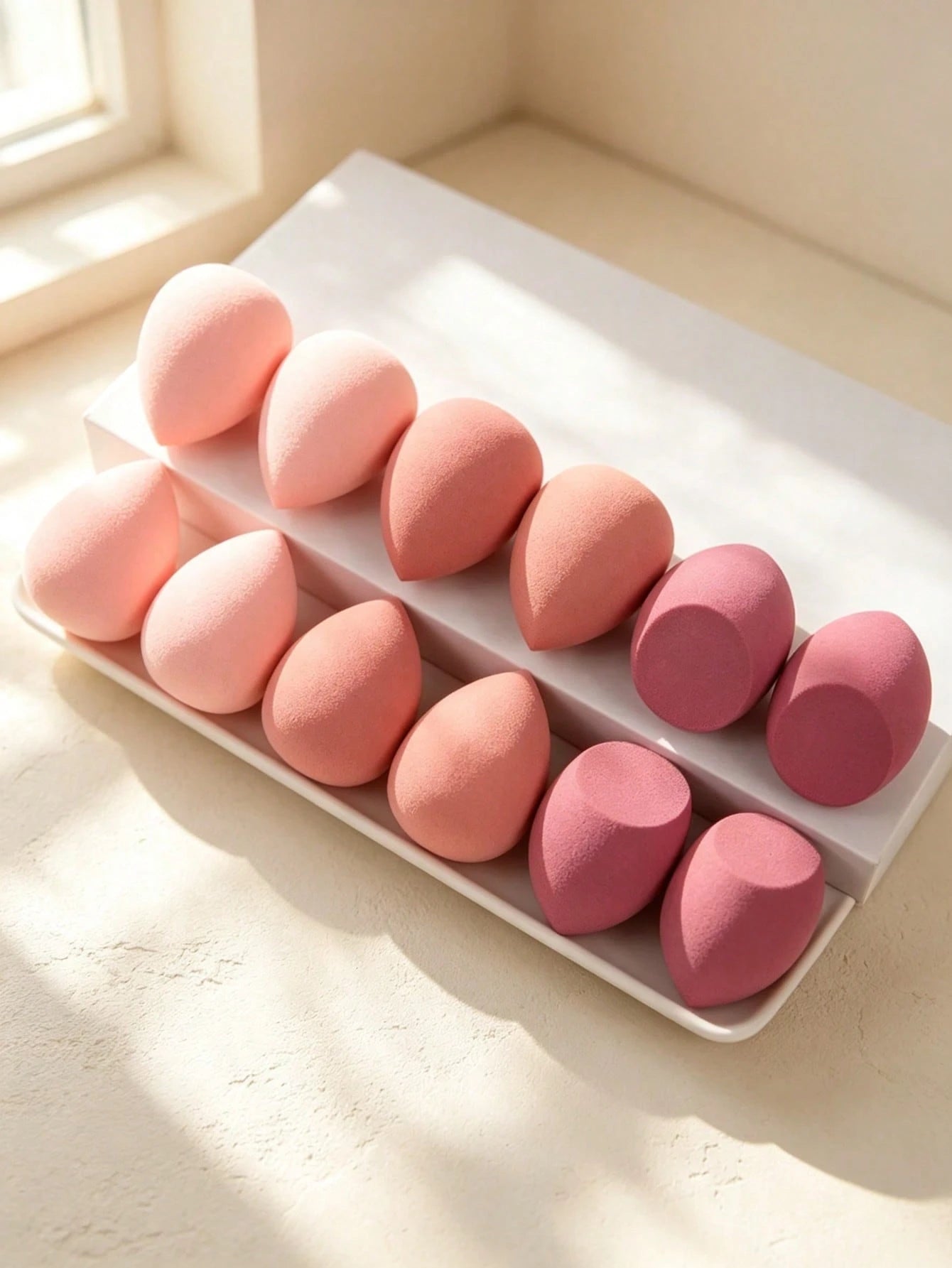 12 Large Makeup Sponges, Multi-Color Makeup Sponges, Suitable For Liquid, Cream And Powder Foundations- Latex-Free, Dry And Wet Use, Suitable For All Skin Types, Makeup, Affordable, Room Decor, Vanit