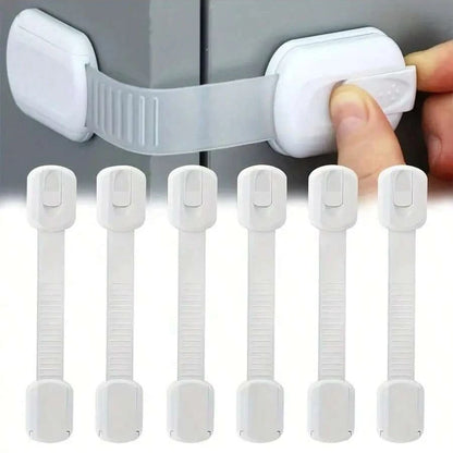 12pcs Baby Cabinet Locks, Child Proof Drawer Locks, Adjustable No Drill Cabinet Locks With Straps, Suitable For Child Drawers, Ensure Child