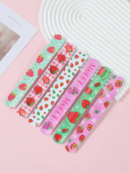 12Pcs Strawberry Birthday Slap Plastic Wristband,Strawberry Theme Birthday Party Decor,Baby Girl Shower Decorations,1st Birthday Party Decor,Gender Reveal Party Supplies,Baby Shower Party Favors,Funny