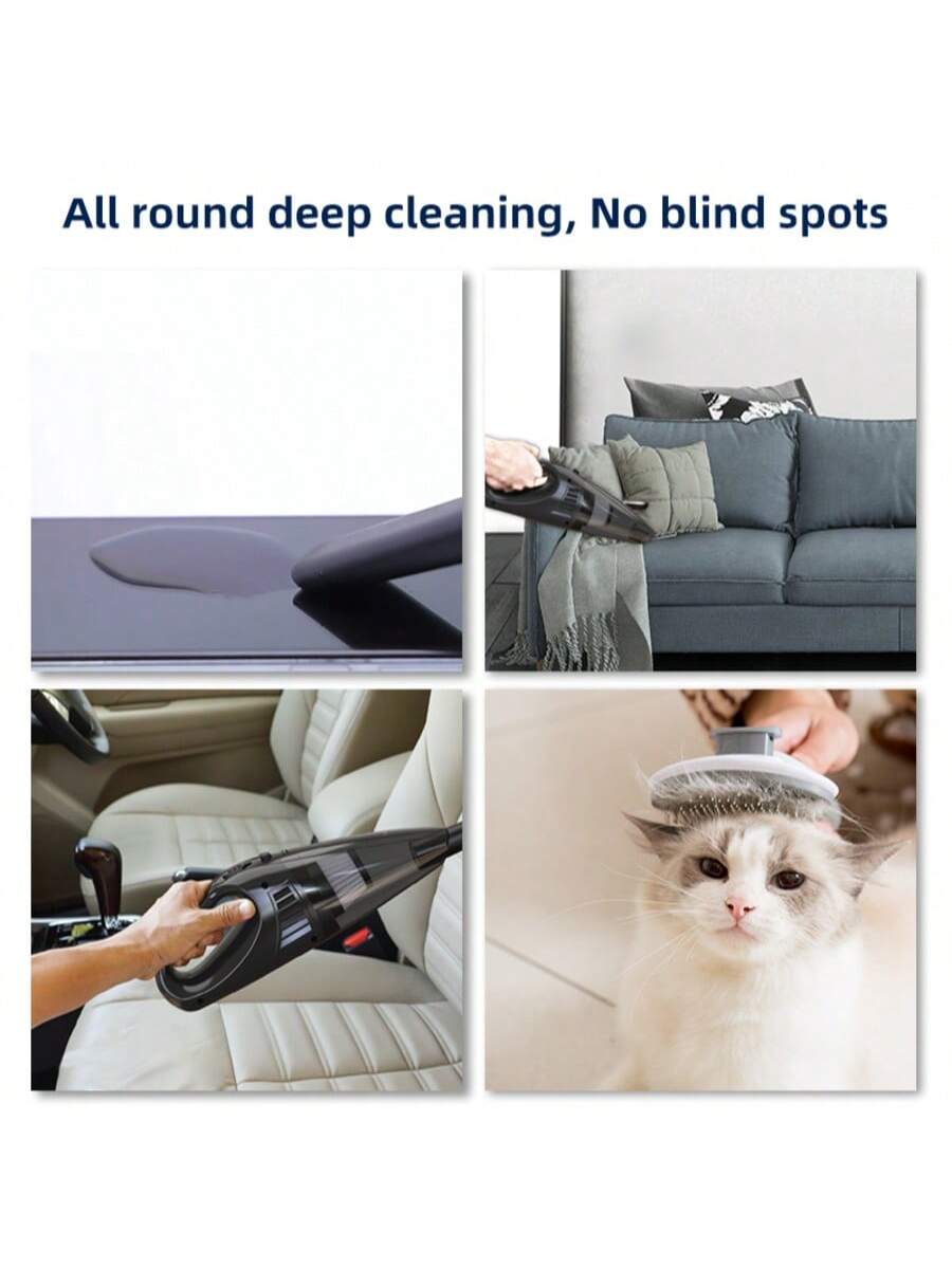 12V Hand-Held Car Vacuum Cleaner120W High-Power Cable Cleaningvacuum Cleaner, Portable Car Dry-Wetdual-Use Vacuum Cleaner, Deliveryaccessories, The Highest Measuredsuction 3000PA