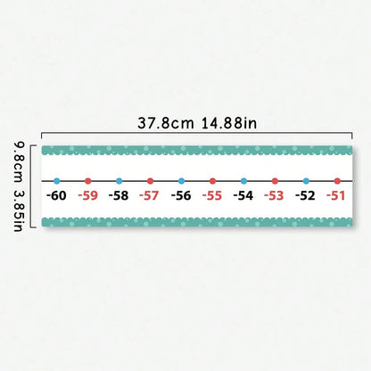 16pcs Dry-Erase Number Line Cards For Addition And Subtraction Within 20, Children's Math Enlightenment Practice Cards, Kindergarten Teacher Teaching Aid