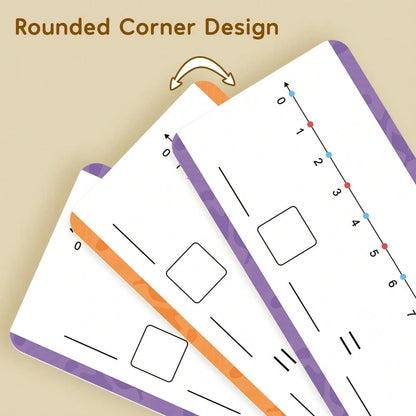 16pcs Dry-Erase Number Line Cards For Addition And Subtraction Within 20, Children's Math Enlightenment Practice Cards, Kindergarten Teacher Teaching Aid