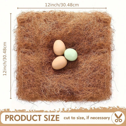 17 Reusable Coconut Tree Palm Pads: Chicken Pads, Moisture-Proof And Heat-Insulating, Ideal Choice For Birds And Reptiles To Lay Eggs, Easy To Care For