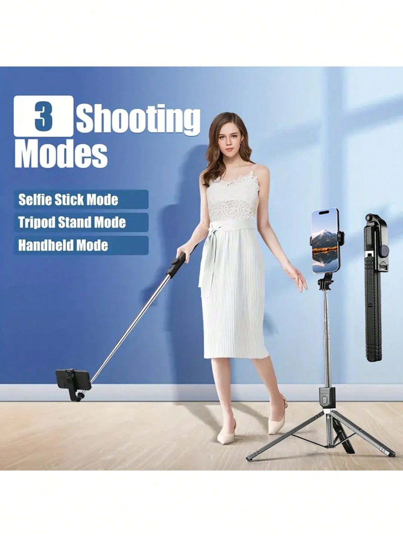 170cm Extendable Selfie Stick Tripod With Wireless Remote, Compatible With IOS And Android Phones, Suitable For Live Streaming, Vlogging, Family Gatherings, Christmas Parties, Self-Portraits, Outdoor