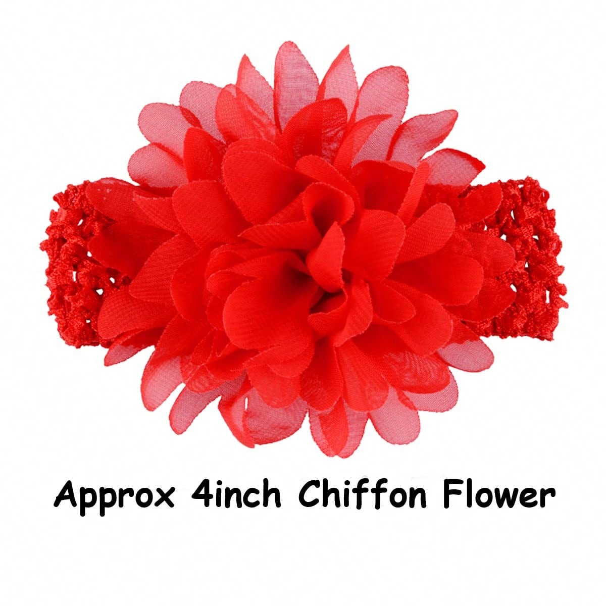 18pcs Baby Girls Headband Chiffon Flower Soft Stretchy Hair Band Hair Accessories For Baby Girls Newborns Infants Toddlers And Kids Love Valentine