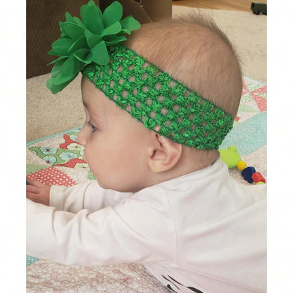 18pcs Baby Girls Headband Chiffon Flower Soft Stretchy Hair Band Hair Accessories For Baby Girls Newborns Infants Toddlers And Kids Love Valentine