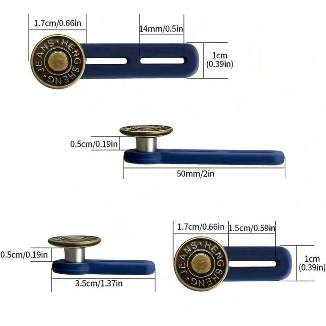 1Pc/2/4/6/8/10Pcs Pants Button Extender, Universal Jeans Waist Size Converter, Belt Extension Buckle, Waistband Expansion Button Pants Waist Adjuster Extender, Pants Too Small No Sewing Needed To Make