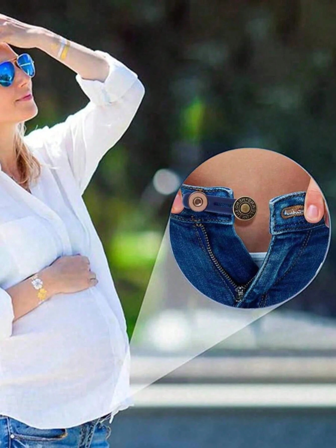 1Pc/2/4/6/8/10Pcs Pants Button Extender, Universal Jeans Waist Size Converter, Belt Extension Buckle, Waistband Expansion Button Pants Waist Adjuster Extender, Pants Too Small No Sewing Needed To Make