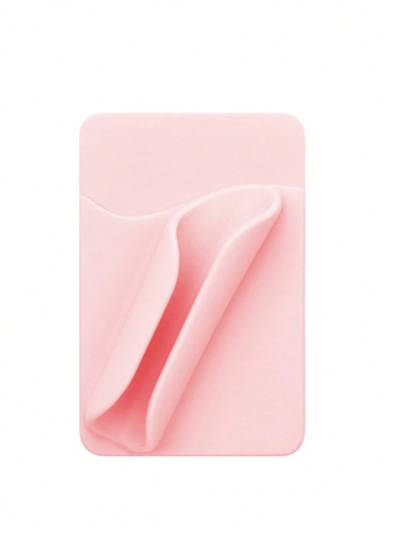 1pc 2-In-1 Phone Lipstick Holder With Card Slot, Adhesive Silicone Credit Card Wallet And Lip Gloss Holder, Suitable For Phone Back Adhesive Case, Reusable Strong Adhesive, Won't Fall Off, Doesn't Dam