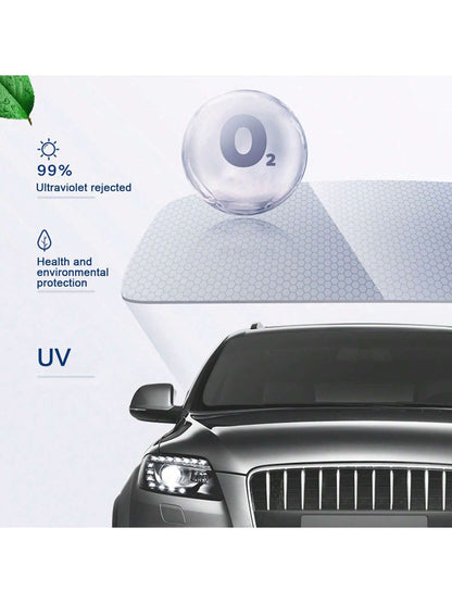 1pc 20inch X 118inch Solar Film Anti-UV Protection Film Sticker,Auto Tint Film Window Car Home Window Foils Tint Film Glass Car Accessories