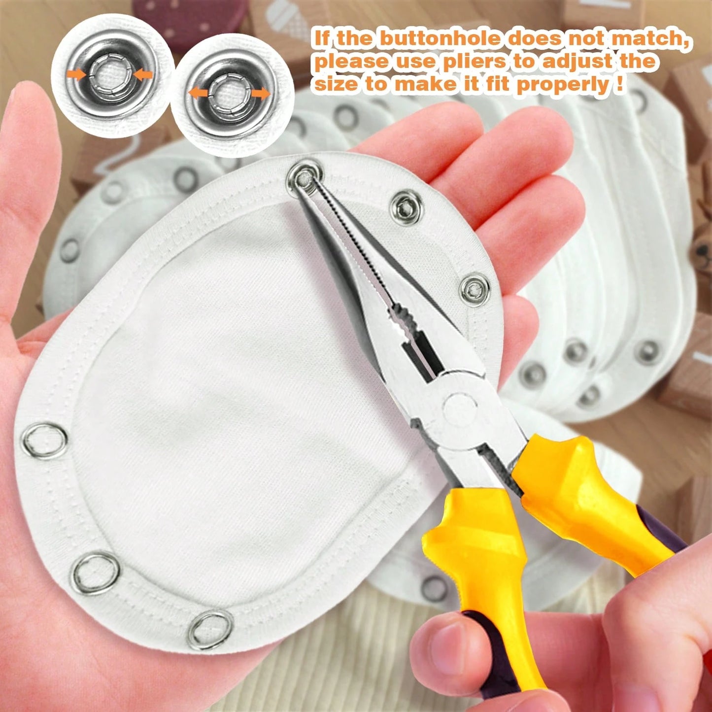 1pc/2pcs/3pcs/4pcs/5pcs Kids Romper Extender, Baby Bodysuit Extension Pads, For Continuing Use Of Undersized Rompers And Bodysuits