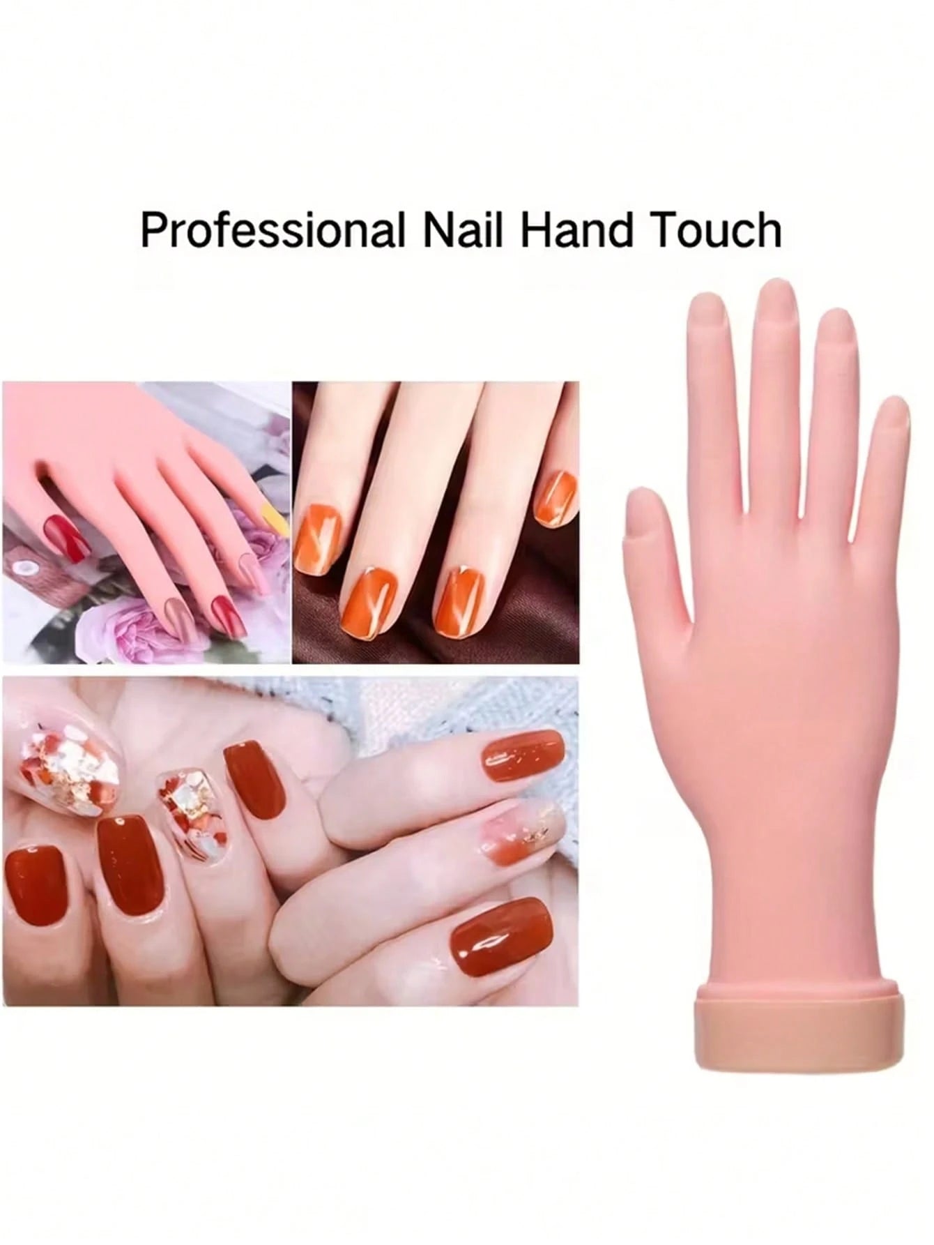 1pc/2pcs/3pcs Nail Practice, Durable And Easy To Clean, Perfect For Nail Technicians And Artists, Nailsupplies,Nailpracticeprofessionalnailart,Easy Toclean Materials Reusable Nailmodels, Fake Nail Set