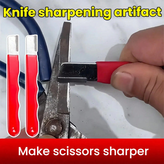 1pc/2pcs Scissors Sharpener, Blade Opener Pruning Shears, Knife Sharpening Tool, Knife Sharpener, Whetstone For Home, Quick Knife Sharpener, Whetstone, Kitchen Small Tool